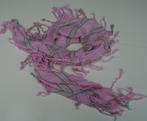 SJAAL ROZE GESTREEPT 90X90 CM Nieuw, -, -, Nieuw, Ophalen of Verzenden