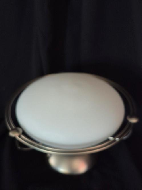 Steinhauer plafond of wandlamp vintage space age, Huis en Inrichting, Lampen | Plafondlampen, Zo goed als nieuw, Glas, Metaal