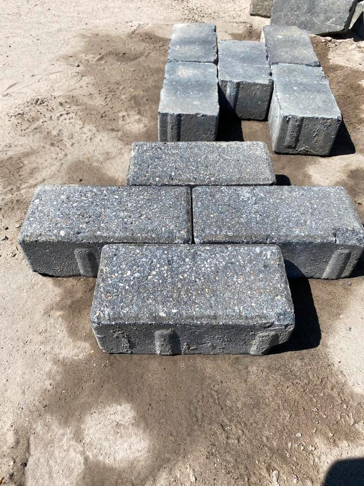 Betonklinkers antraciet, Tuin en Terras, Overige Tuin en Terras, Zo goed als nieuw, Ophalen