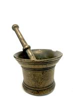 Antiek bronzen vijzel 17/18e eeuw, Ophalen of Verzenden, Brons