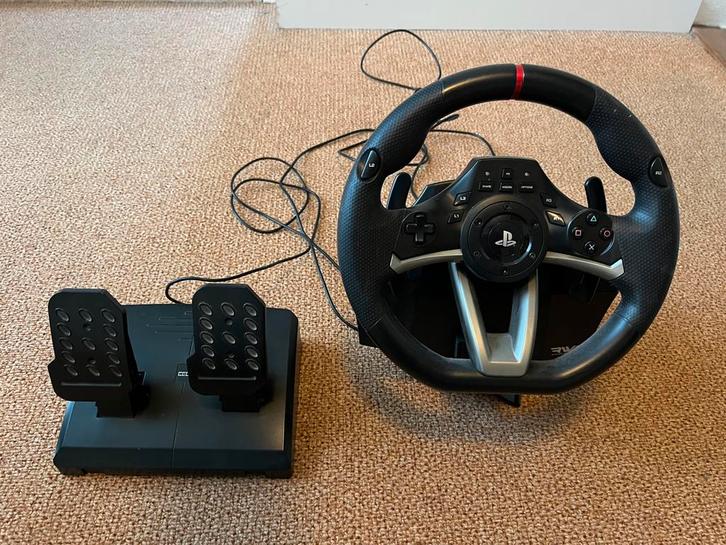 PlayStation race stuur, Spelcomputers en Games, Spelcomputers | Sony PlayStation Consoles | Accessoires, Zo goed als nieuw, PlayStation 1