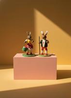 Erzgebirge Paashazen Set - Handbeschilderd Duits Volkskunst, Ophalen of Verzenden