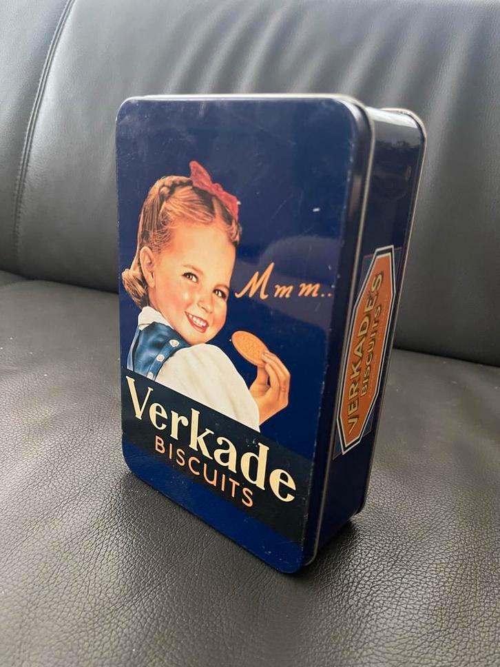 Vintage Verkade Koektrommel, Antiek en Kunst, Antiek | Overige Antiek, Ophalen of Verzenden
