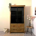Mangohouten buffetkast | Wandkast, Huis en Inrichting, Kasten | Buffetkasten, Ophalen, 100 tot 150 cm, 200 cm of meer, Zo goed als nieuw