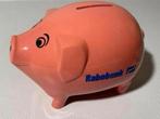 Roze spaarvarken van Rabobank. H. 9 cm., Ophalen of Verzenden, Zo goed als nieuw, Metaal of Blik, Overige thema's