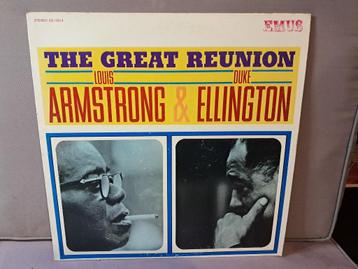 lp. louis armstrong & duke ellington. the great reunion. ex+ beschikbaar voor biedingen