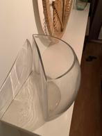 Halve vaas glas voor tegen muur, Huis en Inrichting, Woonaccessoires | Vazen, Minder dan 50 cm, Glas, Gebruikt, Ophalen