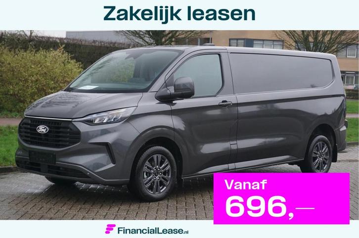 Ford Transit Custom 320L 170PK Aut. Limited BPM VRIJ! 13" Na, Auto's, Bestelauto's, Bedrijf, Lease, Financial lease, ABS, Achteruitrijcamera