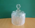 Antiek Kristallen stolp voor boter of kaas / Kristal Cloche, Ophalen of Verzenden