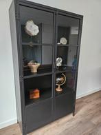 Stalen vitrine Kast 180x100x40cm, Huis en Inrichting, Kasten | Dressoirs, Ophalen, Zo goed als nieuw, 25 tot 50 cm, 50 tot 100 cm