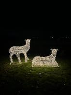 2 super gave aluminium herten met kerstverlichting, Ophalen, Gebruikt