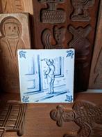 Oude Hollandse tegel met craquelé, Antiek en Kunst, Ophalen of Verzenden