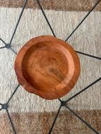 Massief houten schaal, Huis en Inrichting, Woonaccessoires | Schalen en Manden, Gebruikt, Schaal, Rond, Ophalen of Verzenden