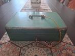 Vintage metalen geldkistje, Huis en Inrichting, Minder dan 50 cm, Gebruikt, Verzenden, Metaal