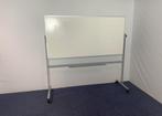 10 x Verrijdbaar whiteboard, grijs/wit, 200 x 100 cm., Ophalen, Mobiel, Gebruikt, Whiteboard