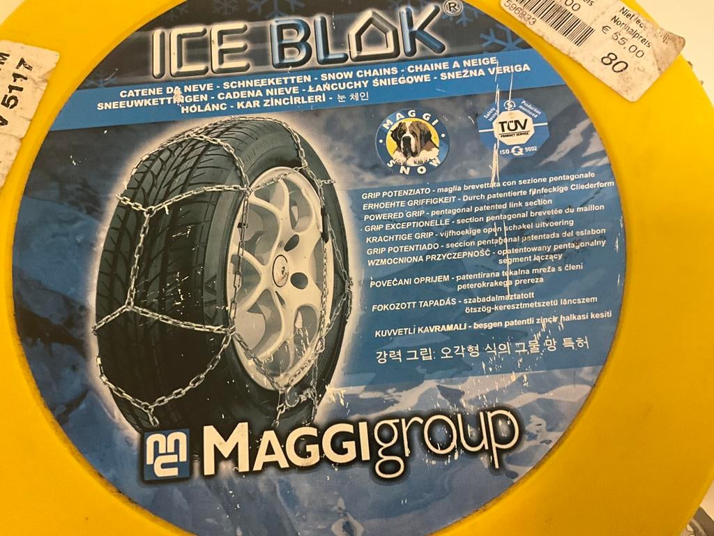 Sneeuwkettingen maat 80, Auto diversen, Sneeuwkettingen, Zo goed als nieuw, Ophalen