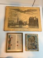3 schilderijen: Binnen Amstel Munttoren, Jezus met kindje, Gebruikt, Ophalen of Verzenden