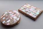 Poederdoos en sigaretten doos parelmoer ..art Deco.., Sieraden, Tassen en Uiterlijk, Uiterlijk | Cosmetica en Make-up, Wangen