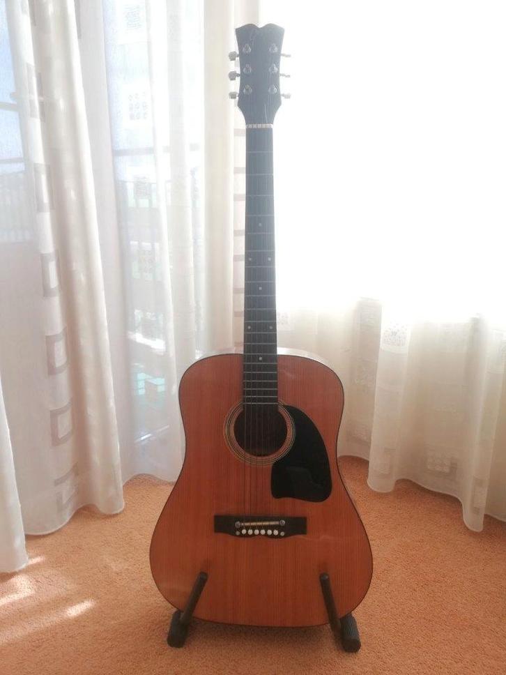 Vintage akoestische gitaar Goya G305, Muziek en Instrumenten, Snaarinstrumenten | Gitaren | Akoestisch, Gebruikt, Western- of Steelstringgitaar