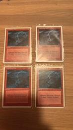 Lightning bolt 4x, Hobby en Vrije tijd, Verzamelkaartspellen | Magic the Gathering, Ophalen of Verzenden