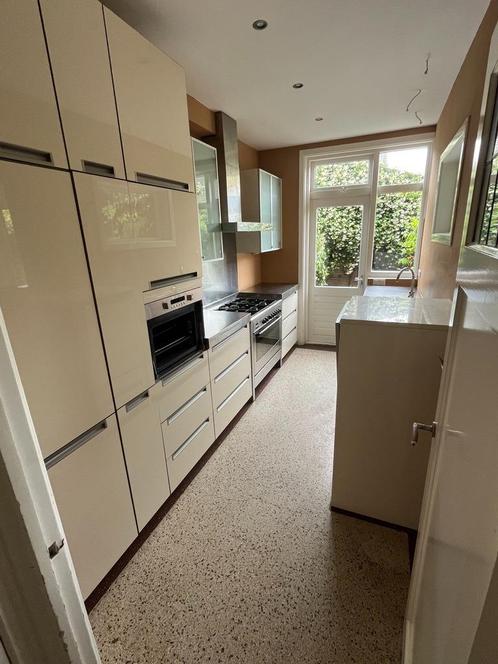 Tweedehands keuken, Huis en Inrichting, Keuken | Complete keukens, Gebruikt, Dubbelwandige keuken, Crème, Staal of Rvs, Ophalen