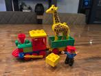 duplo circus trein met giraf 6144, Ophalen of Verzenden, Zo goed als nieuw, Complete set, Duplo