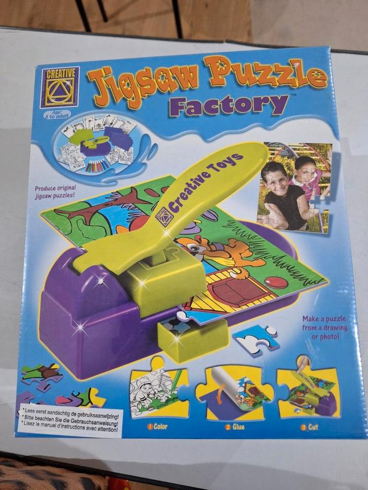 Jigsaw Puzzle Factory - Maak je eigen puzzels!, Kinderen en Baby's, Speelgoed | Kinderpuzzels, Nieuw, 10 tot 50 stukjes, Ophalen of Verzenden