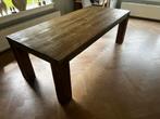 Teak houten tafel 100 x 220, 100 tot 150 cm, Gebruikt, Rechthoekig, Ophalen