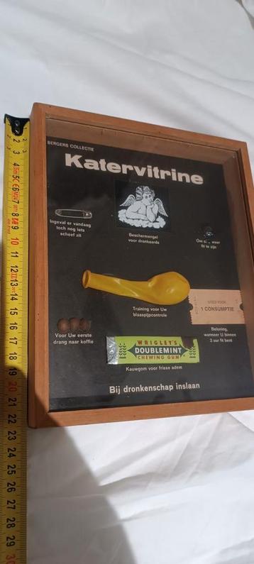 Katervitrine – retro anti-kater vitrine jaren 70 beschikbaar voor biedingen