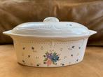 Provincial bouquet stoneware oven safe schaal vintage, Ophalen of Verzenden