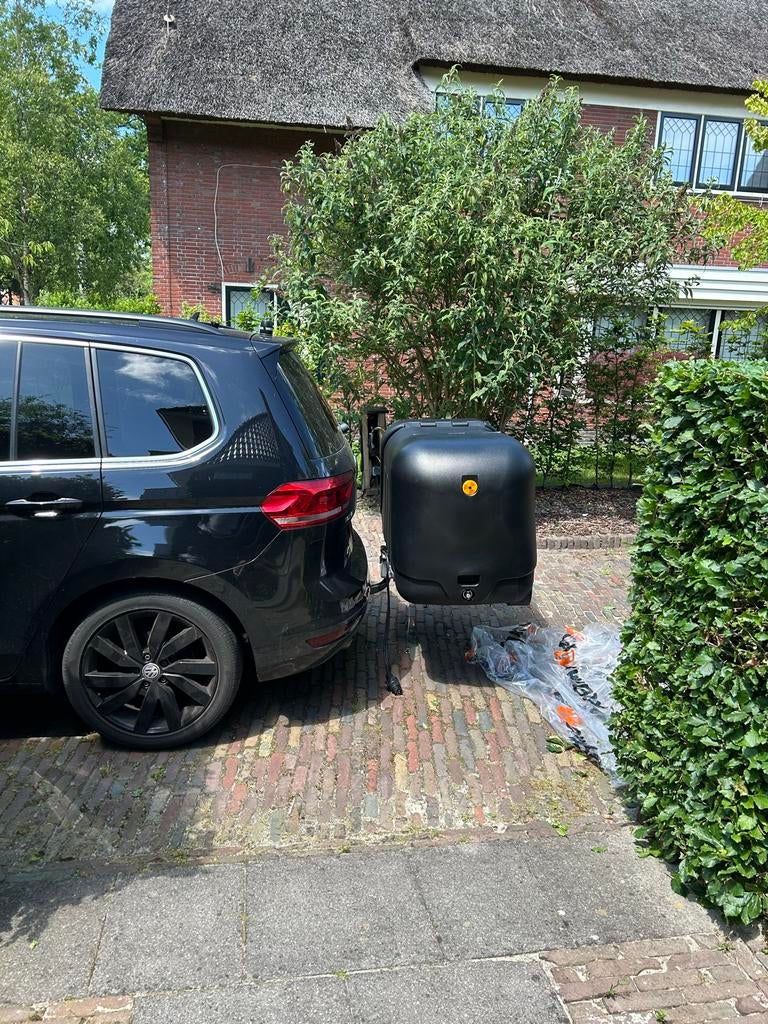 TowBox V2 trekhaak bagagebox 390L - Zwart, Auto diversen, Fietsendragers, Zo goed als nieuw, Ophalen