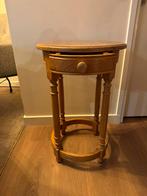 Rond bijzettafeltje, Huis en Inrichting, Tafels | Bijzettafels, Minder dan 55 cm, Rond, Zo goed als nieuw, Ophalen