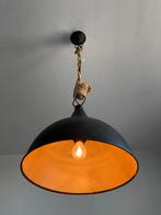 Industriële Hanglamp Metaal zwart/goud, Ophalen, Gebruikt, Metaal, Minder dan 50 cm
