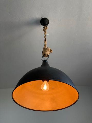 Industriële Hanglamp Metaal zwart/goud beschikbaar voor biedingen