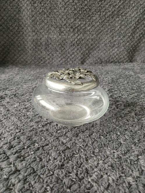 Sieradendoosje met deksel., Antiek en Kunst, Antiek | Glas en Kristal, Ophalen of Verzenden