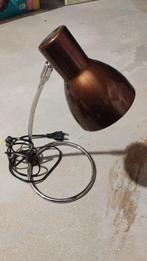 Mooi bruine tafel of bureaulamp, Huis en Inrichting, Lampen | Tafellampen, Ophalen of Verzenden, Zo goed als nieuw, Minder dan 50 cm