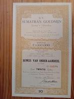 Aandeel Sumatra 's Goudmijn - 1931, Ophalen of Verzenden, 1920 tot 1950, Aandeel