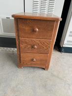Eiken houten nacht kastje, Ophalen, Zo goed als nieuw, Minder dan 45 cm