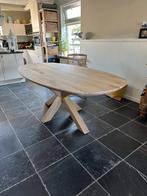 Zweeds Ovalen Eettafel Eikenhout 220110 cm Matte lak Skylt, Huis en Inrichting, 100 tot 150 cm, Eikenhout, Ophalen of Verzenden