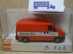 BUSCH 1:87, FIAT DUCATO "MÜNSTER-BIER", OVP-47325 Zie Foto`s, Ophalen of Verzenden, Zo goed als nieuw, Bus of Vrachtwagen, Overige merken