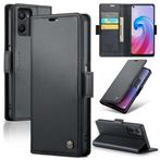 CaseMe Luxe Wallet Case voor OPPO A96 4G / A76 4G _ Zwart, Verzenden, Nieuw, Hoesje of Tasje