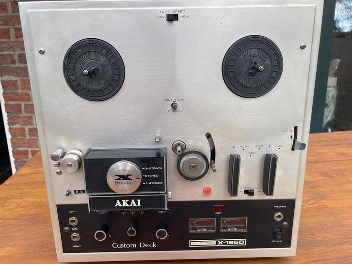 Akai Bandrecorder / Taperecorder X-165D zonder stofkap, Audio, Tv en Foto, Bandrecorders, Bandrecorder, Ophalen of Verzenden