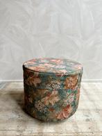 Vintage bloemen opbergpoef, Ophalen, Minder dan 50 cm, 125 cm of meer, -