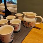 Vintage Servies uit DDR : schenk-kom met 6 bekers., Huis en Inrichting, Ophalen, Gebruikt, Overige stijlen, Kop(pen) en/of Schotel(s)