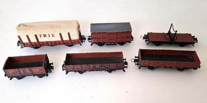 Trix Express goederenwagens van metaalspuitgietwerk, Hobby en Vrije tijd, Modeltreinen | H0, Gebruikt, Wagon, Gelijkstroom, Trix