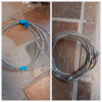 2 staalkabels staal kabels beschikbaar voor biedingen