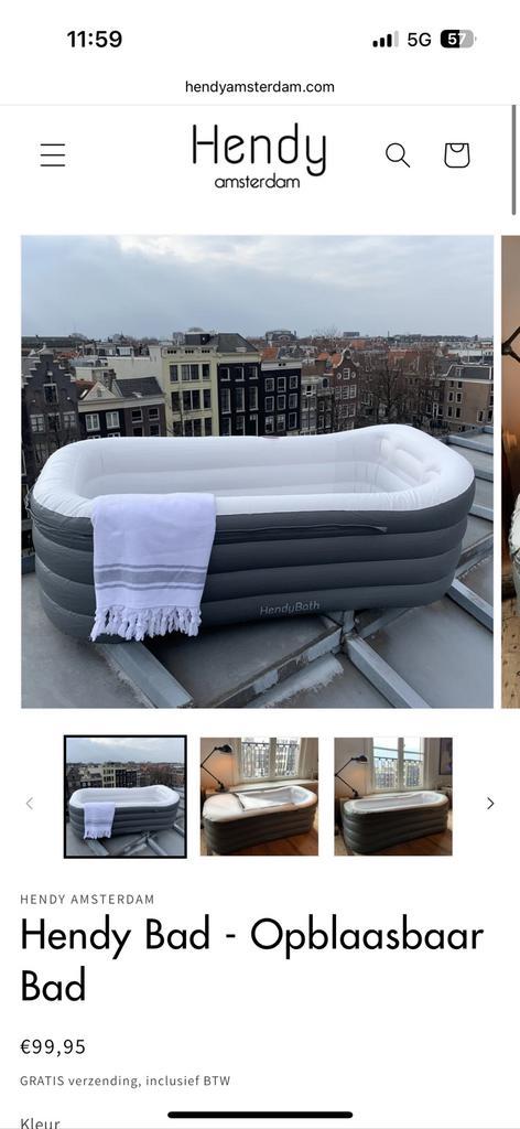 Opblaasbaar bad voor thuis, tuin - opblaas bad, thuisbad i, Tuin en Terras, Zwembad-toebehoren, Zo goed als nieuw, Ophalen of Verzenden