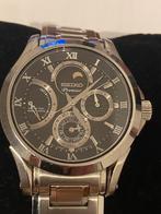 Seiko Premier Perpetual Calander Kenetic Moonphase Watch, Ophalen of Verzenden, Zo goed als nieuw, Staal, Seiko