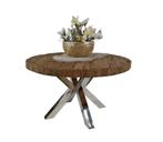 Richmond Ronde Eettafel Rixos Zilver Sleeper Wood 161 cm, Ophalen, Rond, Nieuw, Vijf personen of meer