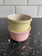 2 “Deen’s” parafeu bakjes pastel P. Regout/Royal Sphinx, Overige materialen, Ophalen of Verzenden, Zo goed als nieuw, Kom(men)